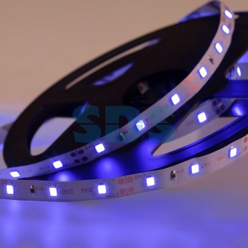LED лента 5м открытая, 8 мм, IP23, SMD 2835, 60 LED/m, 12 V, цвет свечения синий LAMPER