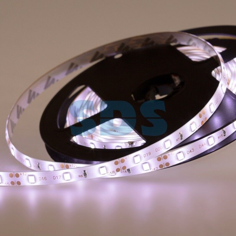 LED лента 5м силикон, 8 мм, IP65, SMD 2835, 60 LED/m, 12 V, цвет свечения белый LAMPER