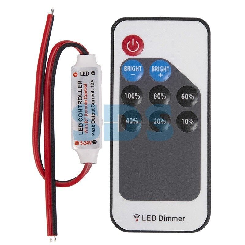 LED мини диммер радио (RF) с пультом Д/У 72 W/144 W, 9 кнопок