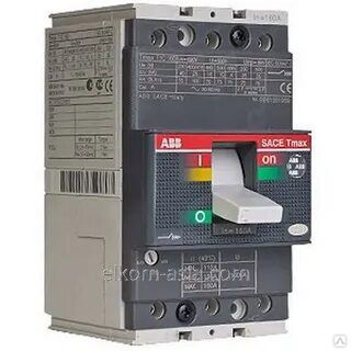 АВВ T2N 160 TMD125-1250 3p F F 36 кА Выключатель автоматический (1SDA050959R1)