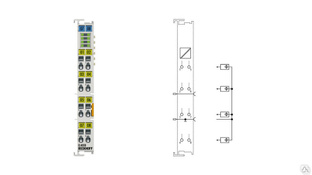 Модуль аналоговых выходов BECKHOFF EL4008 8-channel analog output terminals 0…10 V, 12 bit 