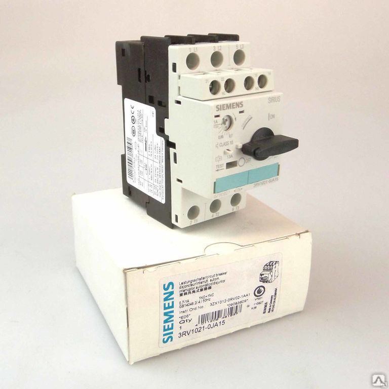 Автоматический выключатель Siemens 3RV1421-0DA10