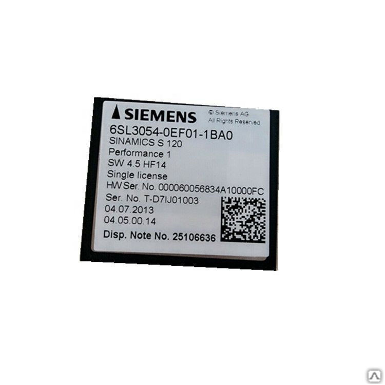 Карта памяти siemens 6sl3054 0cf00 1aa0