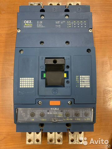 Выключатель автоматический OEZ L1600SE301 1600А стaциoнap pасцепитель SE-BL-1600