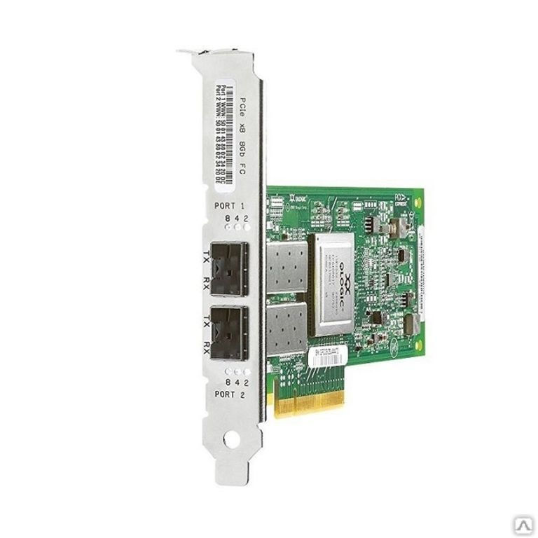 Контроллер HP FCA 82E Dual Channel 8Gb Host Bus Adapter PCI-E AJ763B