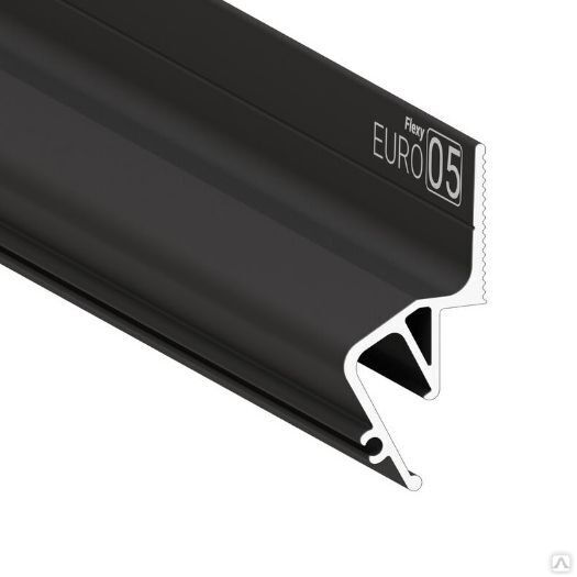 Стеновой профиль Flexy EURO 05 с теневым зазором для натяжных потолков черный муар 2000 мм