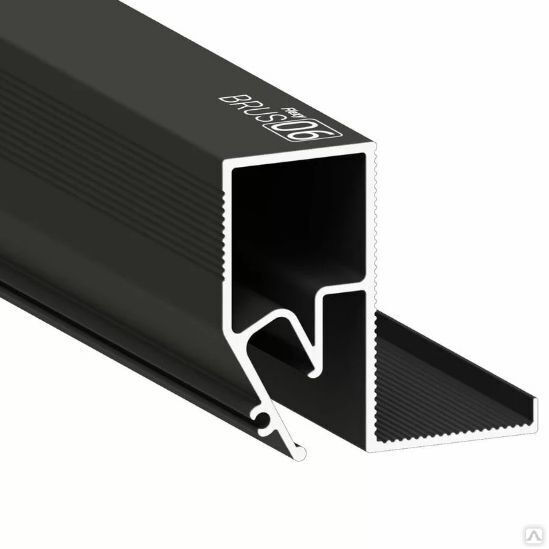 Профиль Flexy BRUS 06 для натяжных потолков черный мат 2000 мм