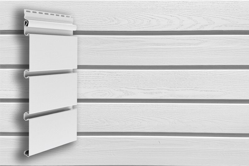 Сайдинг виниловый Классика Архитектурный планкен GL 3 м. Белый