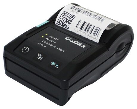 Принтер мобильный Godex MX30, Bluetooth, RS232, USB