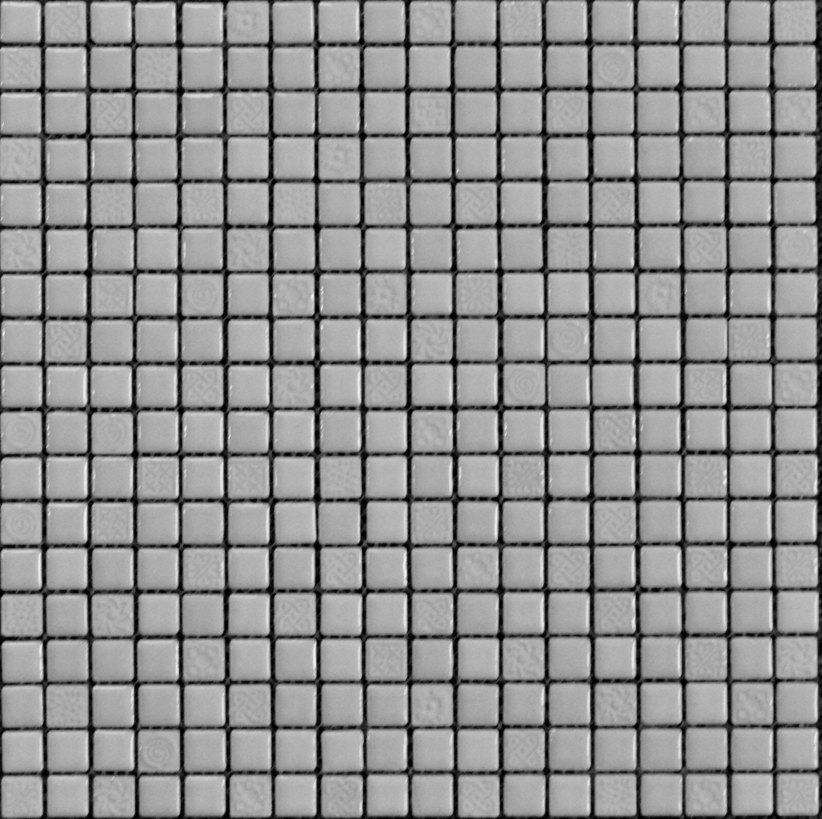 Мозаика керамическая 158089 Tonomosaic 158 089 белая глянцевая