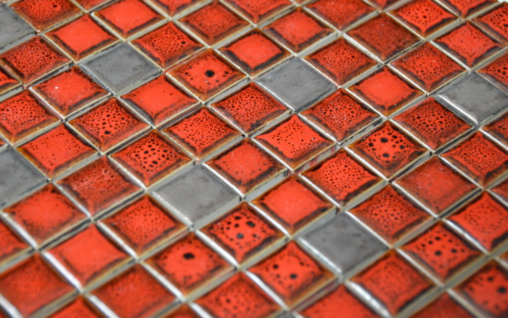 Мозаика керамическая AMK03 Tonomosaic AMK 03 красная 2