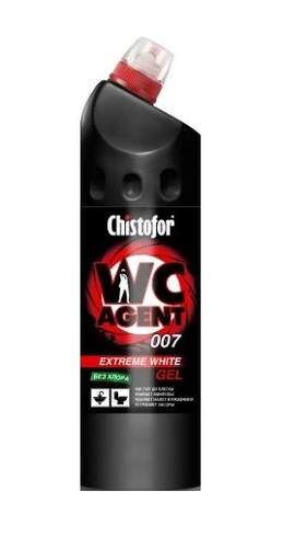 Чистящее средство CHISTOFOR 750 мл WC Agent 007 Extreme white гель