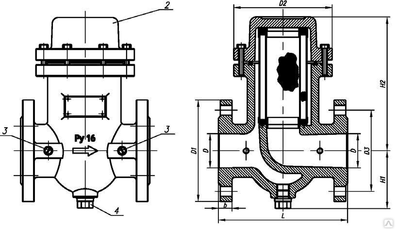 Фильтр газовый чертеж