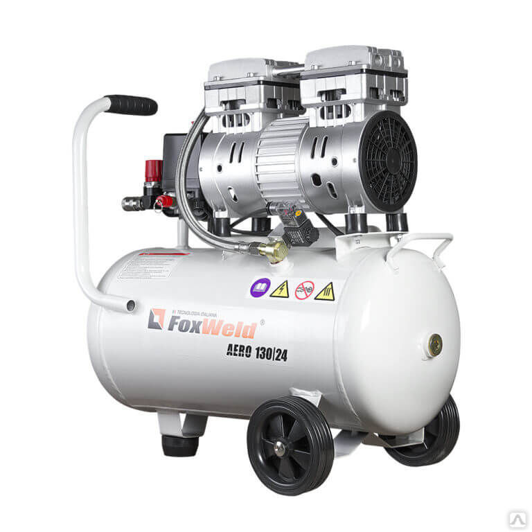 Безмасляный коаксиальный компрессор AERO 130/24 oil-free (пр-во FoxWeld/КНР