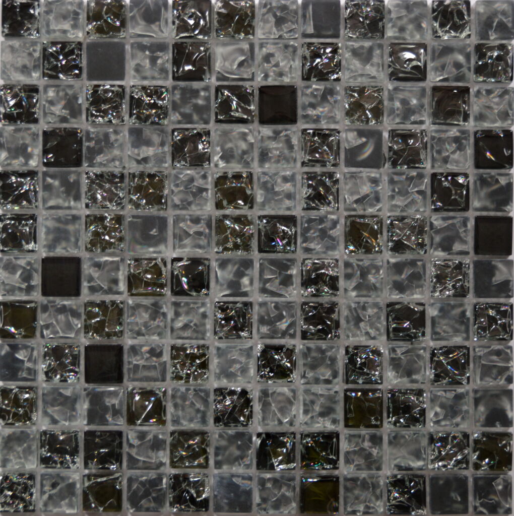 Мозаика стеклянная CC149 Tonomosaic CC 149 черная матовая