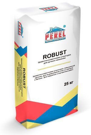 Perel Robust, цементно-известковая штукатурка, 25 кг