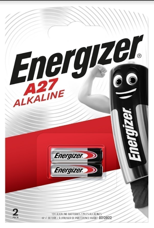 Батарейки Энерджайзер A27 Alkaline 2шт/10 E301536401