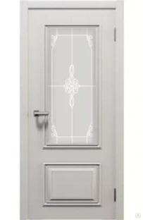 Дверь межкомнатная ИМИДЖ остекленная ясень серый, полотно 80*200 
