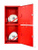 Шкаф пожарный навесной "У" ЭКОНОМ ШПК 320-21 НЗК закрытый (для 2ПК) красный (ФАЭКС, Россия) #4
