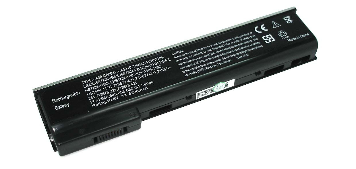 Аккумулятор для HP 640 G1 650 G0 (10.8V 4400mAh) p/n: 781755-001 CA06 CA06XL CA09 HSTNN-DB4Y