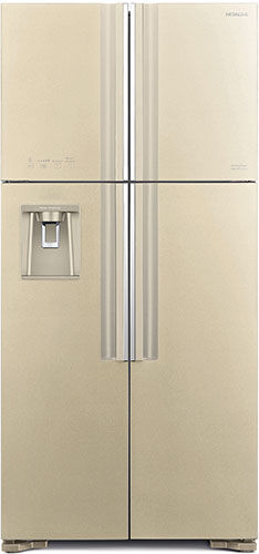 Двухкамерный холодильник Hitachi R-W660PUC7 GBE, бежевый R-W660PUC7 GBE бежевый