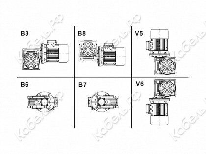 Червячный редуктор NMRW 150-30/B5 350*38