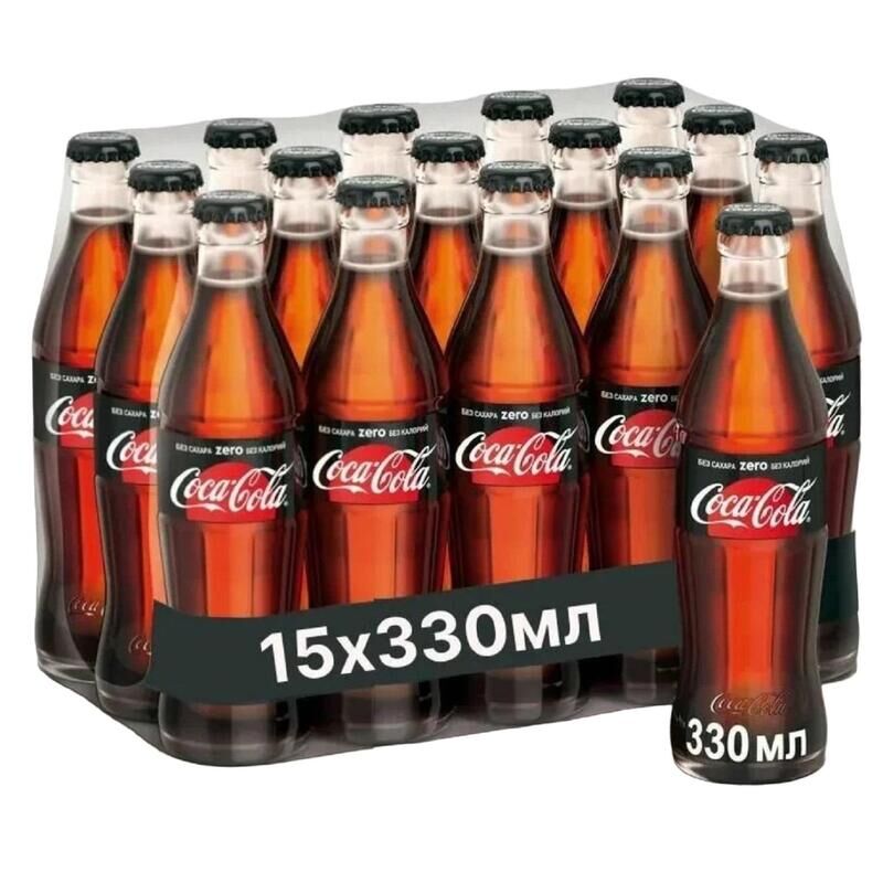 Напиток газированный Coca-Cola Zero 0.33 л (15 штук в упаковке)