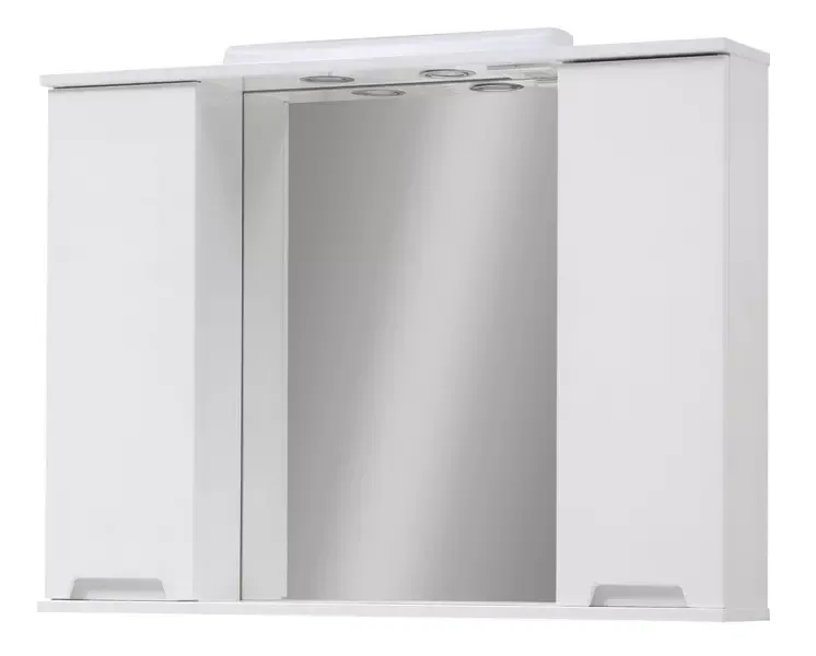 Зеркальный шкаф «Cerutti» Ломбардия 95 с подсветкой белый