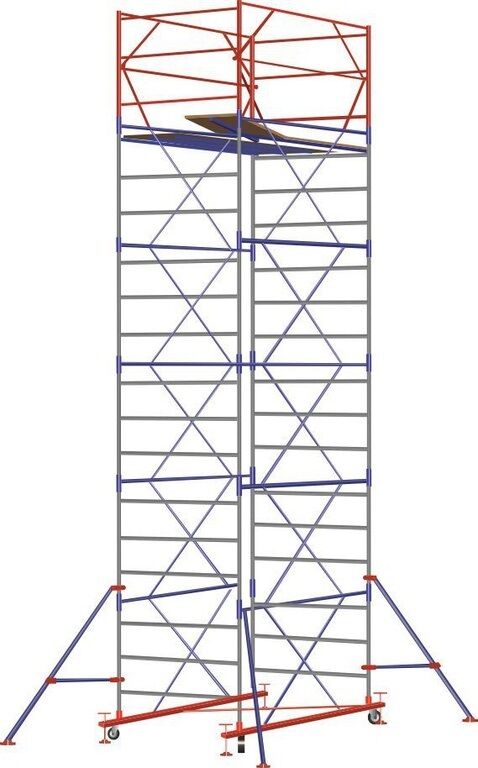 Вышка-тура стальная Zitrek МЕГА 2 - 5,2 (3 секции)