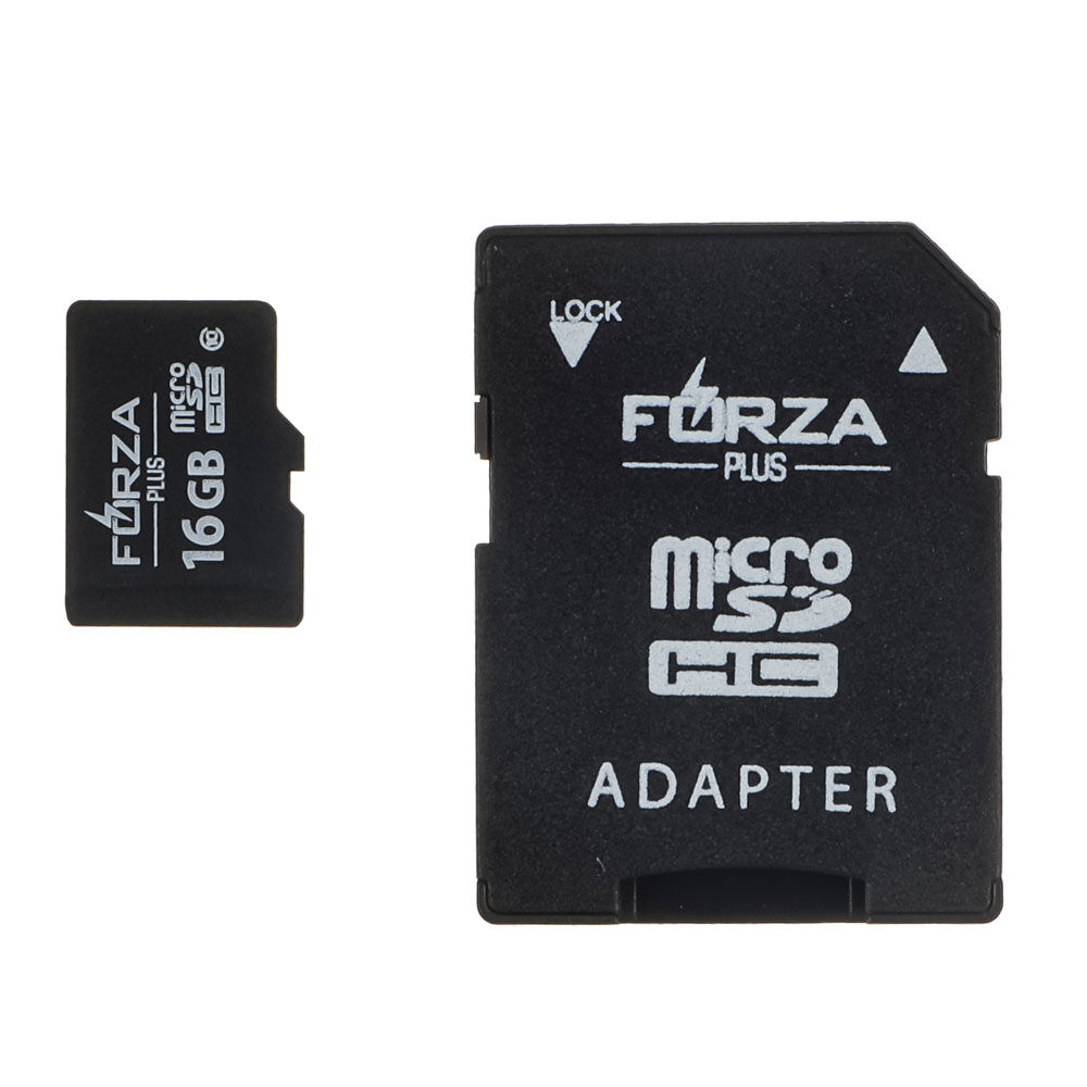FORZA Карта с адаптером, Micro SD, 16Гб, 10класс 1
