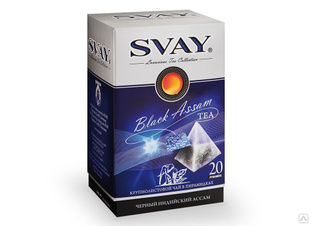 Чай СВ-Svay Black Assam черный 20х2.5 пирамидки (в коробке 12 шт) #1