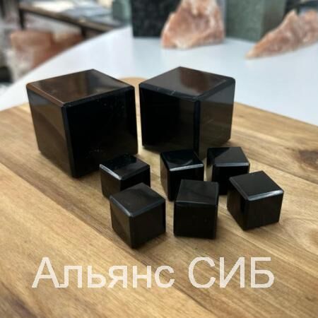 Кубики Нефрит черный, набор 8 шт 1