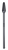 Твердосплавная борфреза по металлу тип L сфероконическая удлиненная 16х33 L150 М6 мм двойная насечка #1