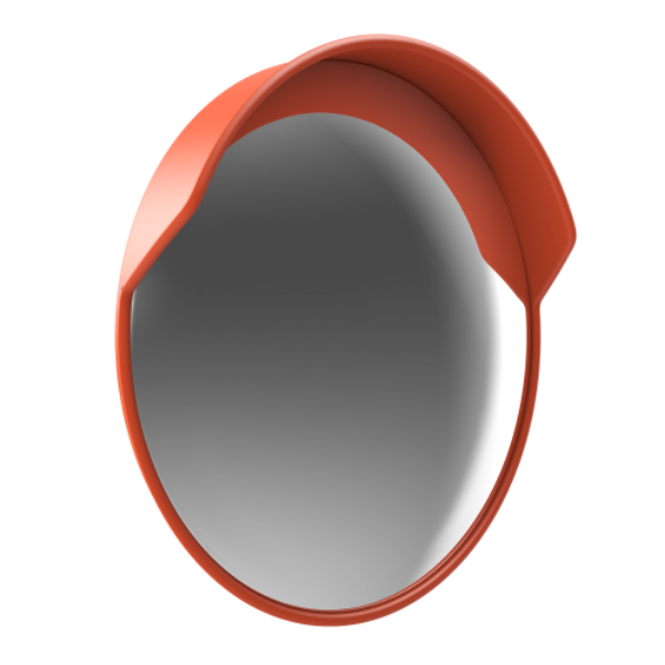 Зеркало обзорное сферическое с козырьком PC-1000 с кронштейном