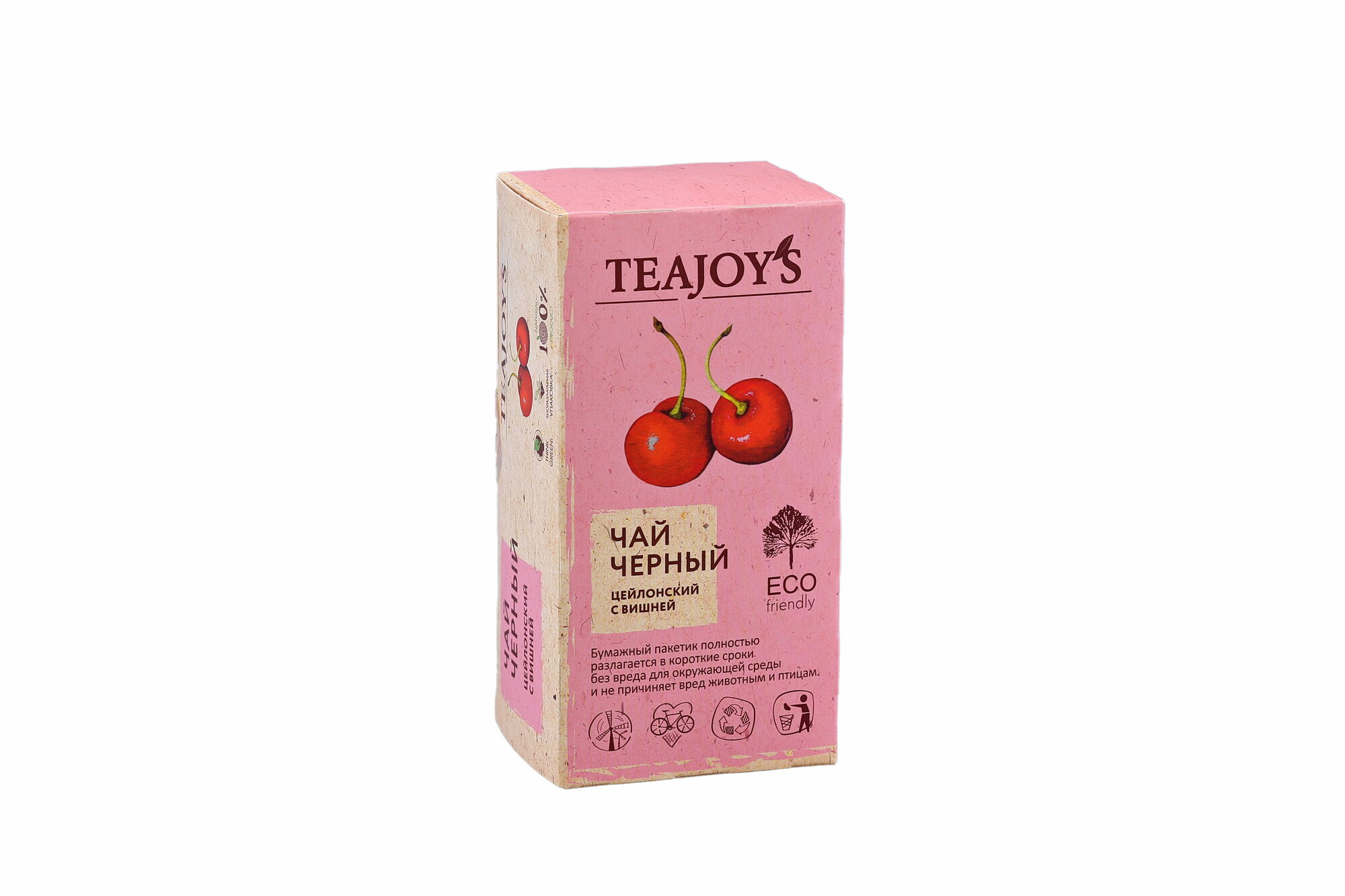 Чай TeaJoy`S черный цейлонский с вишней 25х2,0 (в коробке 24 шт)