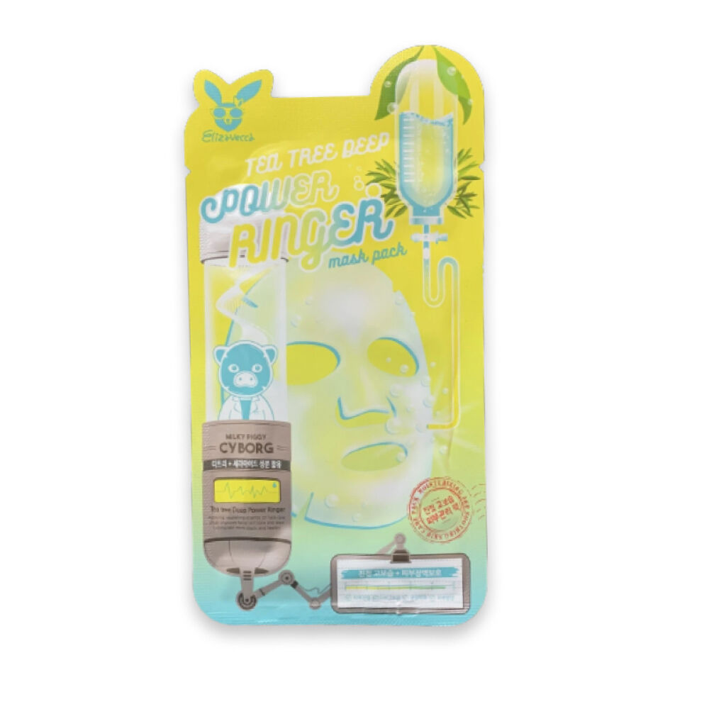 Тканевая маска для лица с экстрактом чайного дерева Elizavecca Tea Tree Deep Power Ringer Mask Pack