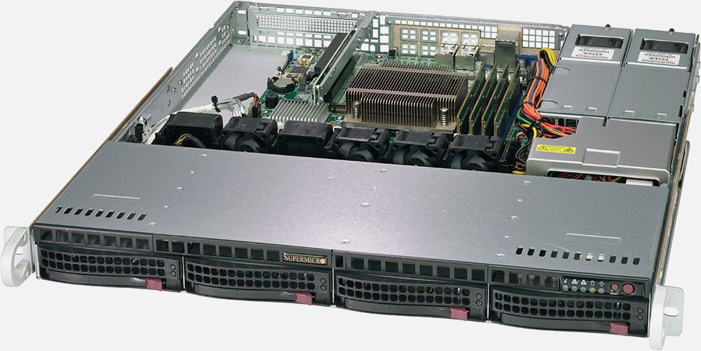 Серверная платформа Supermicro Supermicro SYS-5019C-MR/1U/1x1151/ 4xDDR4-2666/ x3.5"