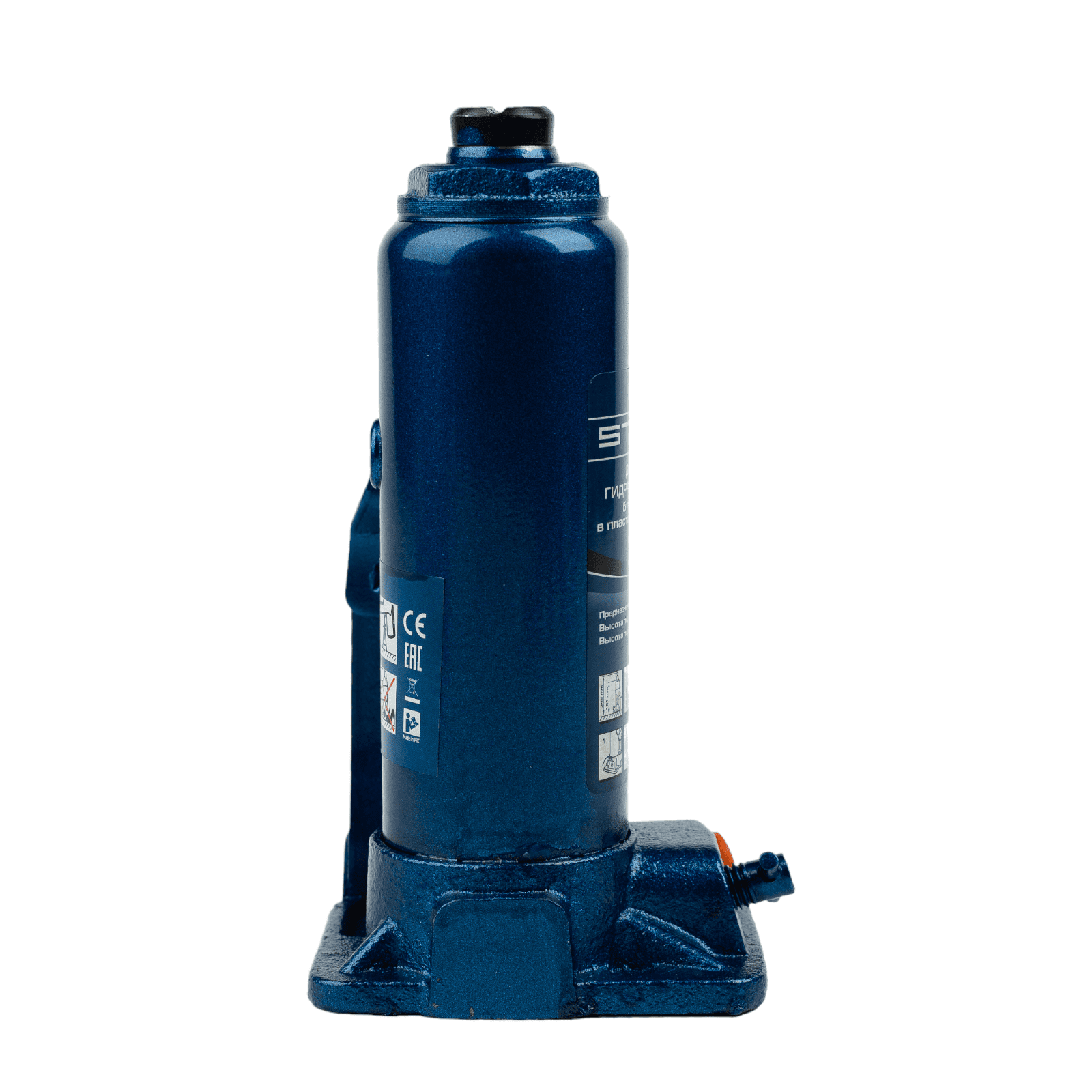 Домкрат гидравлический бутылочный, 2 т, H подъема 181-345 мм, в пластиковый кейсе, Stels 4