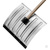 Лопата для уборки снега стальная оцинкованная, 420х370х1370 мм, деревянный черенок, Россия Сибртех #4