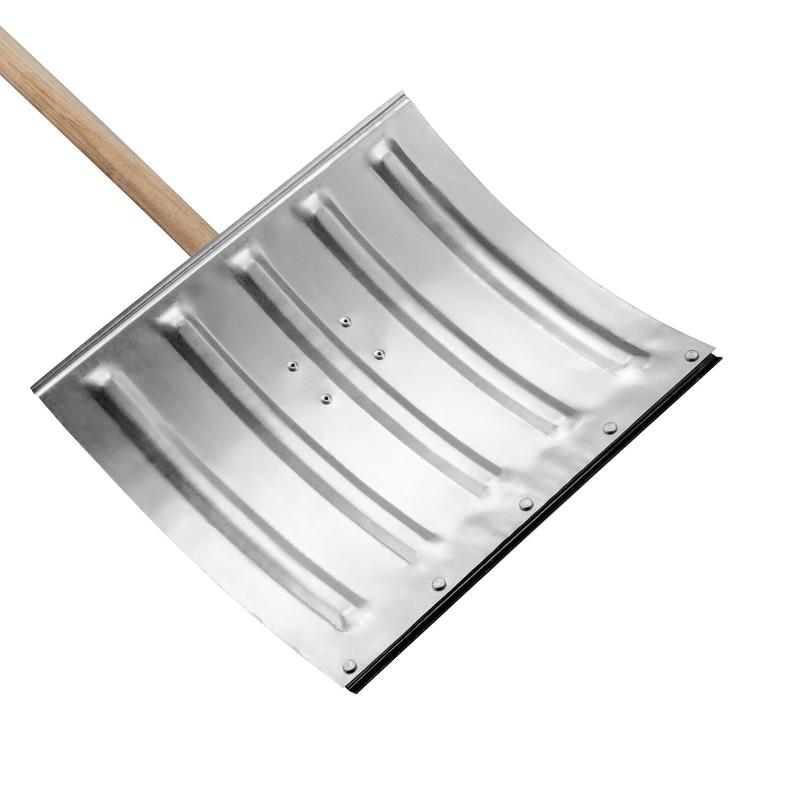 Лопата для уборки снега стальная оцинкованная, 420х370х1370 мм, деревянный черенок, Россия Сибртех 5