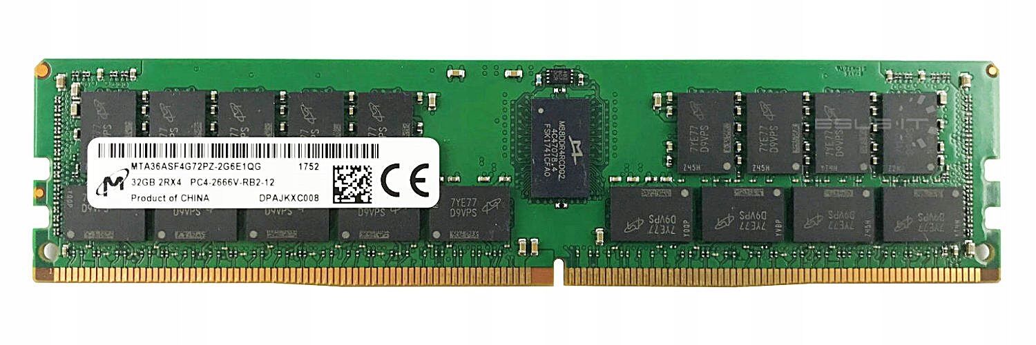 Оперативная память Micron Micron MTA36ASF4G72PZ-2G9E2 /32GB Registered/ PC4-23400 DDR4 RDIMM-2933MHz DIMM/в комплекте 1