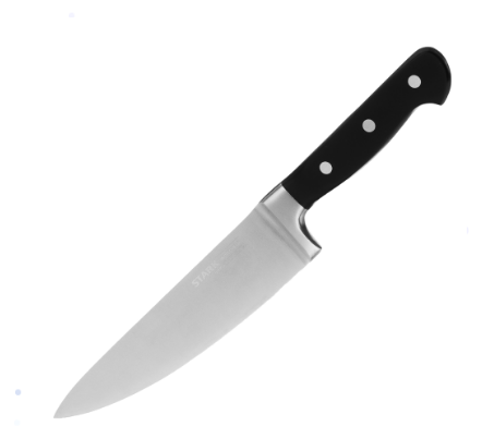 Нож кухонный SATOSHI Старк 803-036, кухонный шеф, 20см, кованный