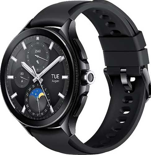 Смарт-часы Xiaomi Watch 2 Pro, Black Case with Black Fluororubber Strap, M2234W1 (BHR7211GL) Watch 2 Pro Black Case with