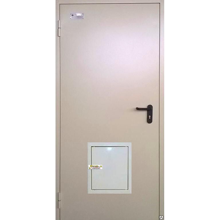 Дверь противопожарная со стыковочным узлом EI-60 дымогазонепроницаемая