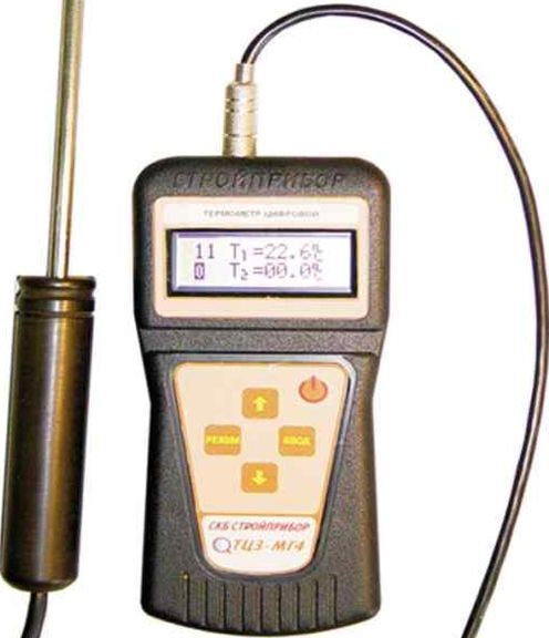 Термометры СТРОЙПРИБОР Зондовый цифровой термометр СТРОЙПРИБОР ТЦЗ-МГ4.01 (2 канала)