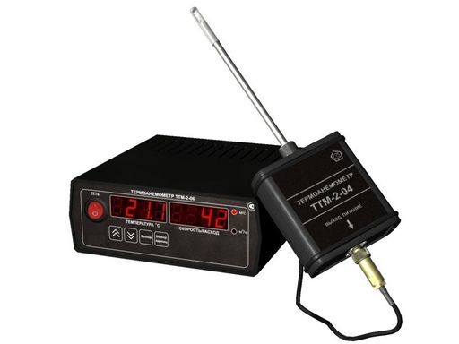 Термоанемометры ЭКСИС Базовый комплект: измерительный блок ТТМ-2 /1-06 (2А), преобразователь ТТМ-2-04-01 (С поверкой)