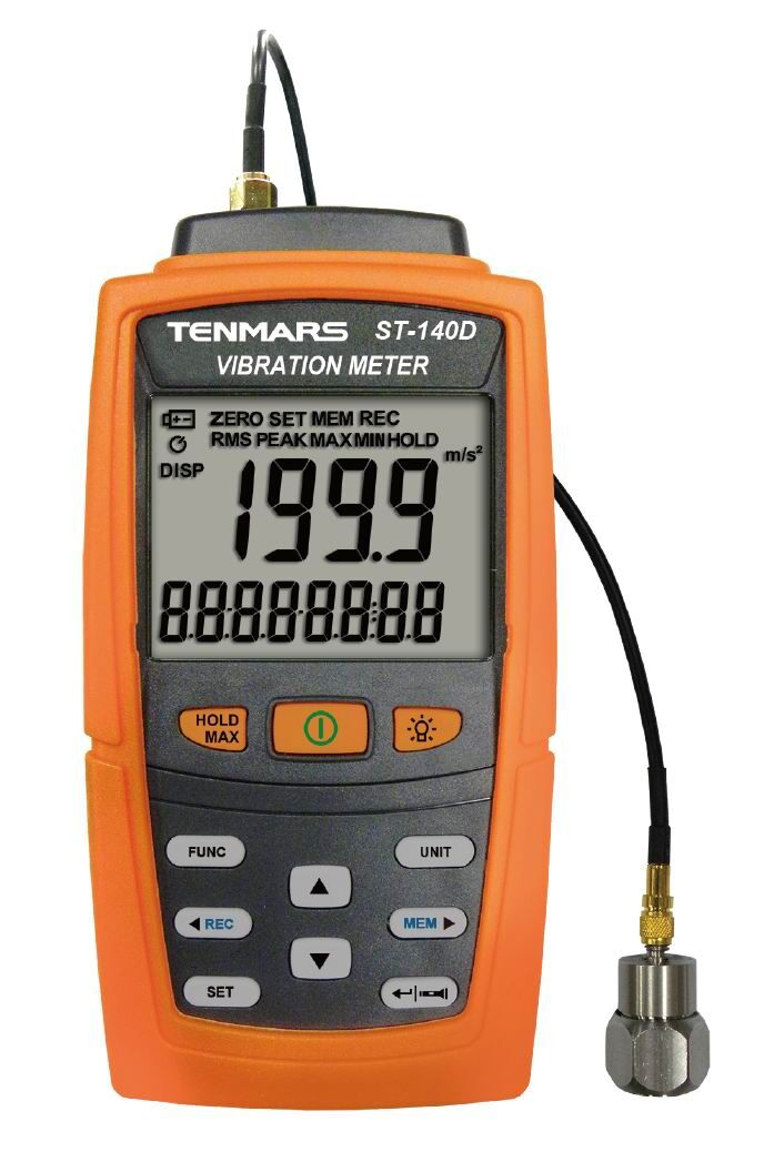 Портативные виброметры Tenmars Измеритель параметров вибрации ST-140D