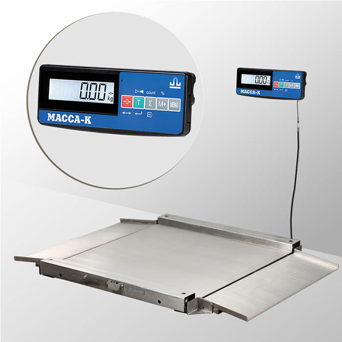 Платформенные весы МАССА-К Весы электронные 4D-LA.S-10/10-1500-RL