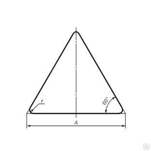 Корпус дорожного знака треугольного А=900 мм 