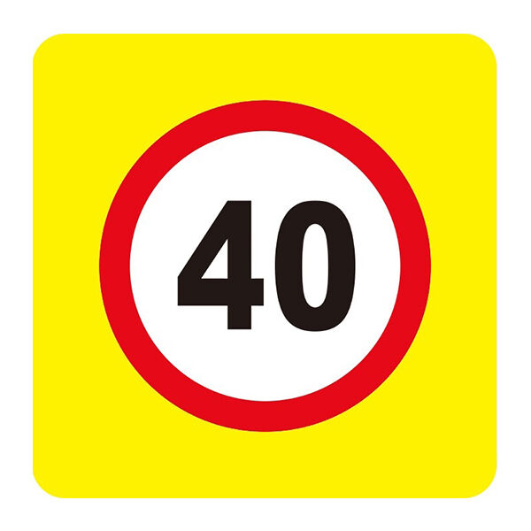 Щит для дорожного знака с изображением одного знака флуоресцентный фон (круг) 900х900 мм